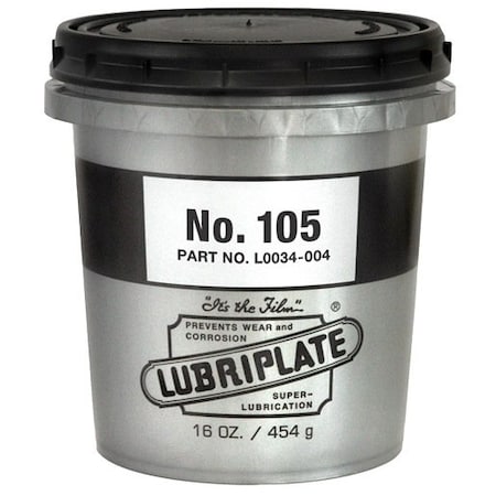 Lubriplate Grease; Calcium Complex; Bearing; Tub; 16 Oz; Smooth; Engine Parts; Off White NO.105 16OZ SMALL TUB ; L0034-004